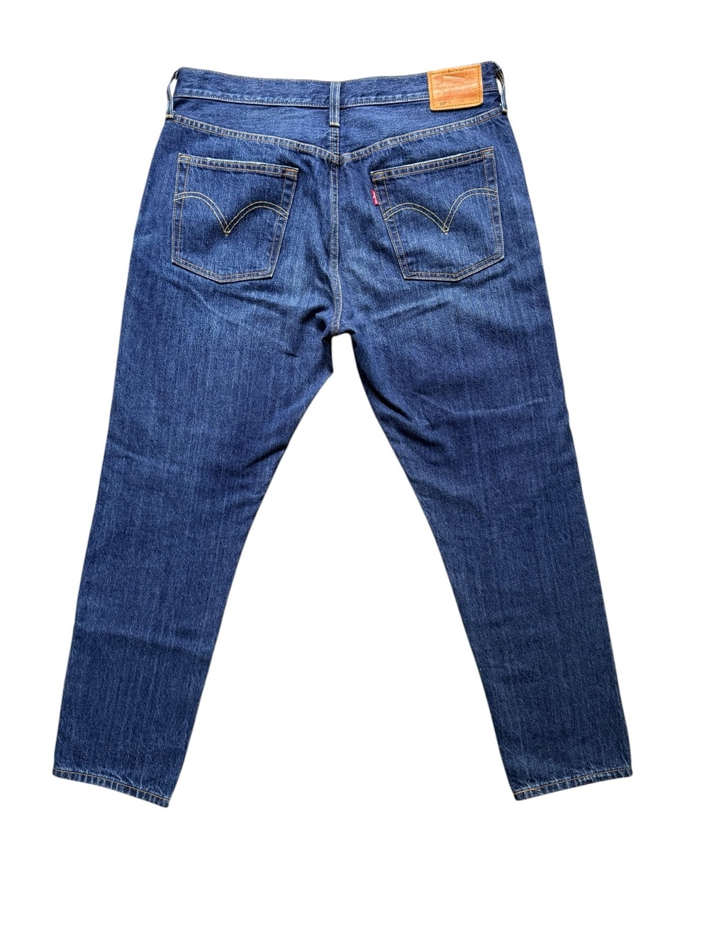 Levi’s 501T Tapered Distressed Button Fly Jeans Blue 34W 28L - Picture 3 of 11